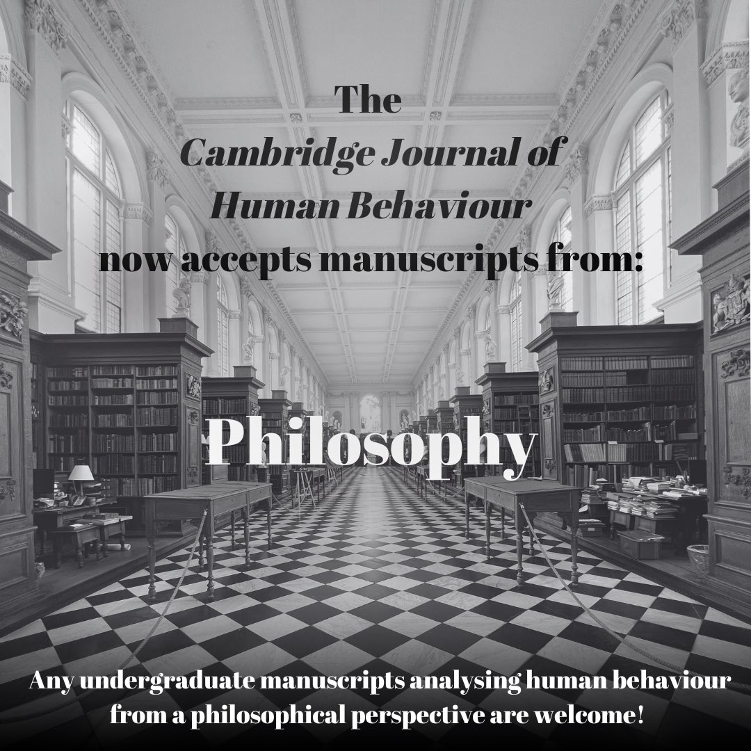 Cambridge Journal of Human Behaviour tweet media