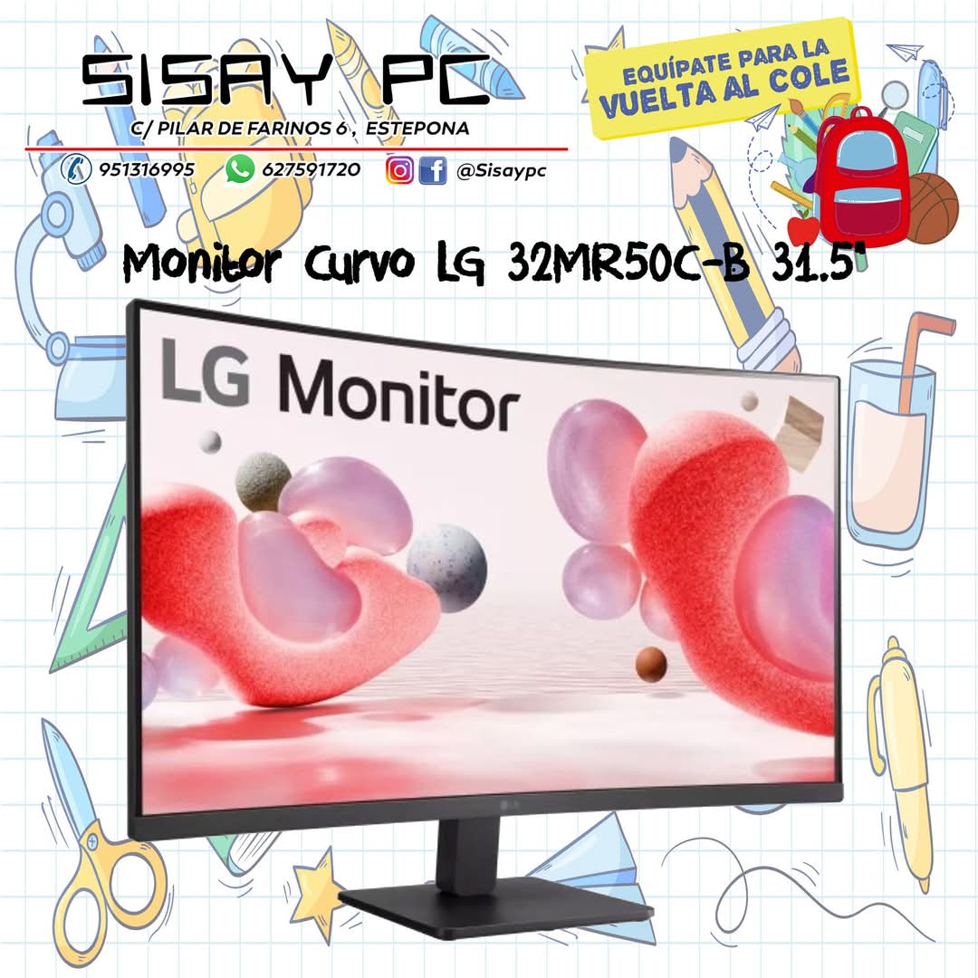 sisaypc's tweet photo. Monitor LG 32" curvo.
Sisay PC Computer Store Estepona tu tienda de informática. https://t.co/zz1HnJVQ3C