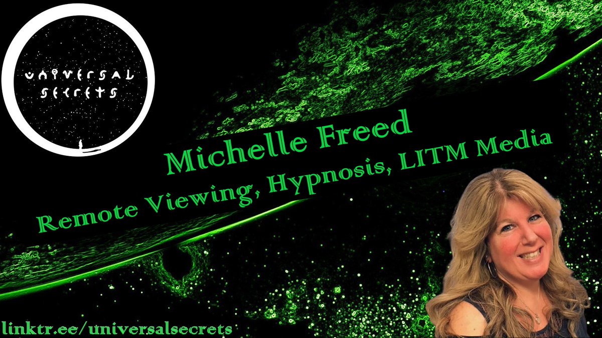 unisecretspod's tweet photo. USP 86: Michelle Freed | Remote Viewing, Hypnosis, LITM Media

Audio:
https://t.co/iPCi91Ha0w

Video:
https://t.co/1Q69egWHzb

#UniversalSecrets #paranormal #MichelleFreed #producer #remoteviewing #hypnosis #hypnosistherapy #pastlife @litmmedia @TiffanyMacET @kevinhale423 https://t.co/R5c6BegvAW