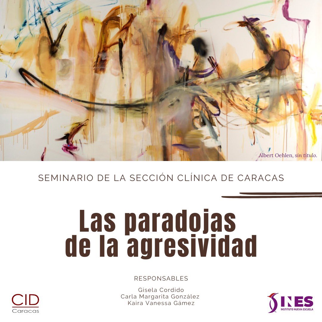 cidcaracas's tweet photo. ¡Muy pronto! ✍🏼

Seminario de la Sección Clínica de Caracas.

• Híbrido (presencial y virtual)
• Abierto a todo público. https://t.co/DZpXXbpy0o