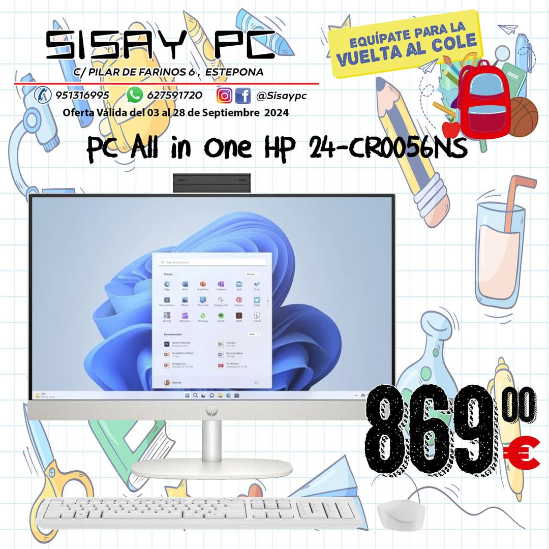 sisaypc's tweet photo. Ordenador all in one.
Sisay PC Computer Store Estepona tu tienda de informática. https://t.co/zk9sABpcJh