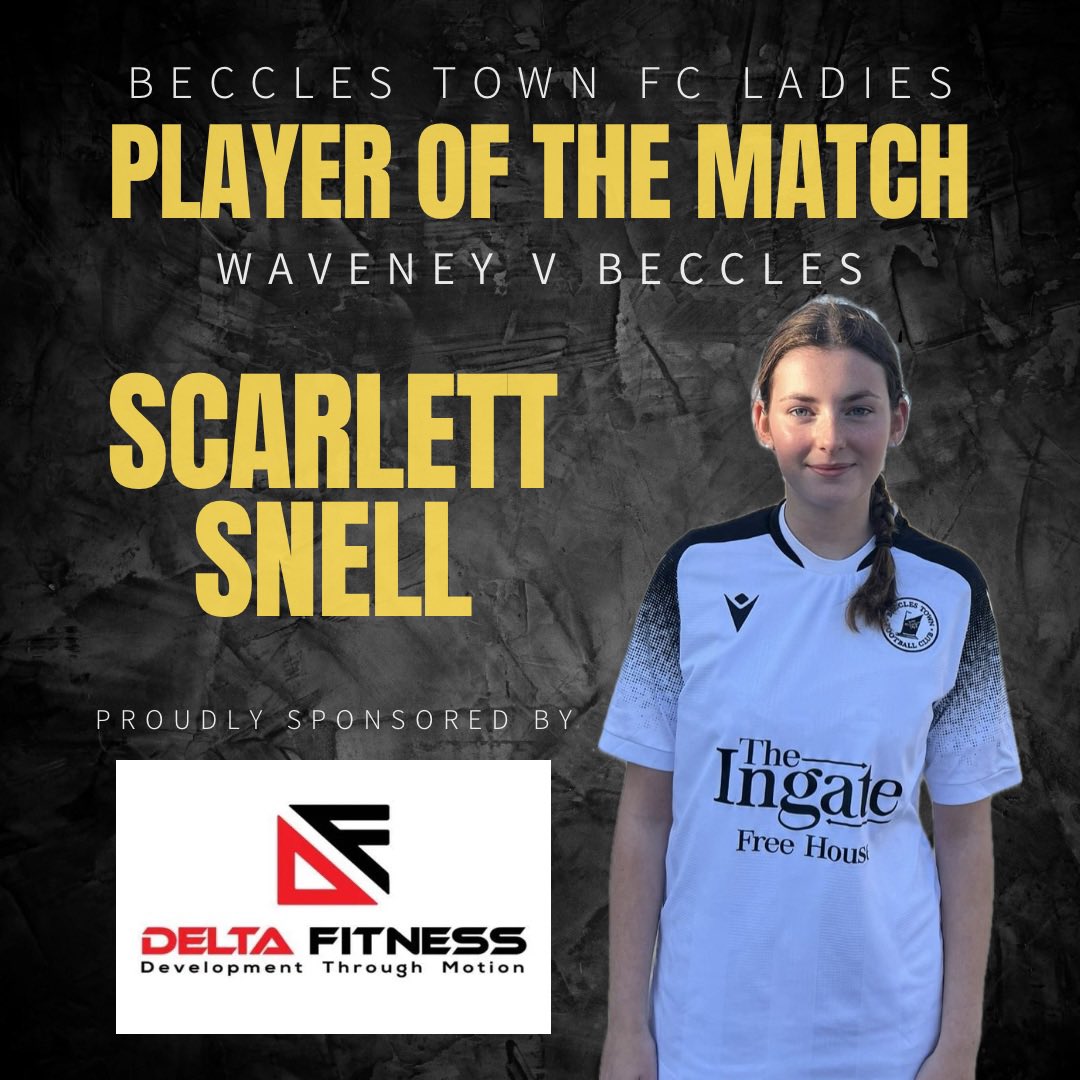 11Beccles's tweet photo. First start ✅
First 90 ✅
First goal ✅
First POTM ✅

A good day in the office for Scarlett on her full debut 🤍🖤

And straight out of last seasons under 16’s ( @BecclesTownYth )

#upthetown #thisgirlcan #POTM #SS9 https://t.co/iRBEnZwsTO
