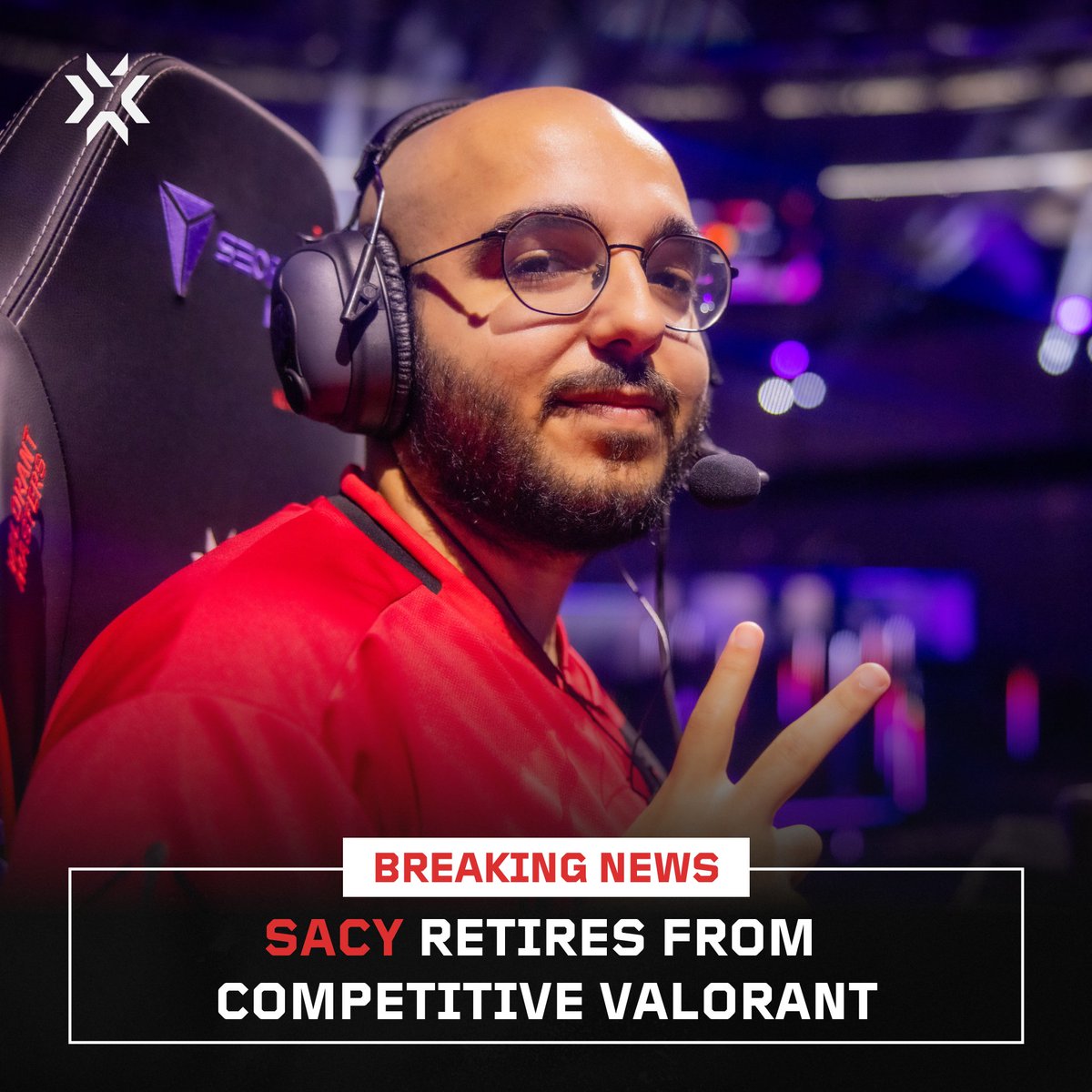 ValorantEsports's tweet photo. A legend forever. Obrigado @sen_sacy. https://t.co/OoTXCwchSt