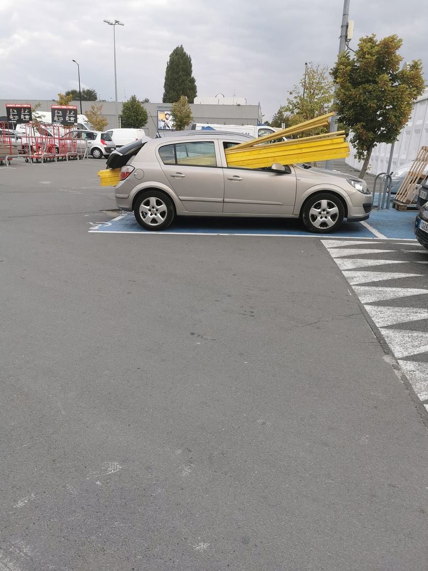 Les spaghettis quand tu les mets dans la casserole.