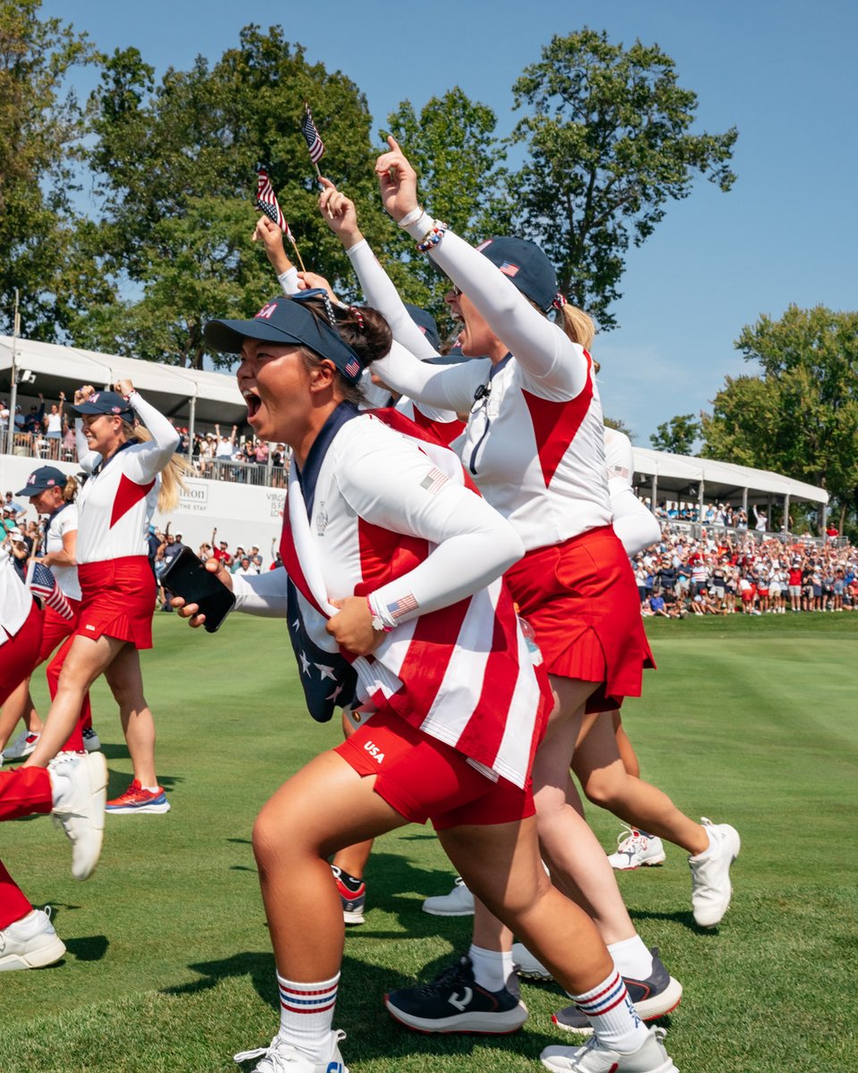 LPGA's tweet photo. Winning always feels sweeter on home turf 🇺🇸🫶