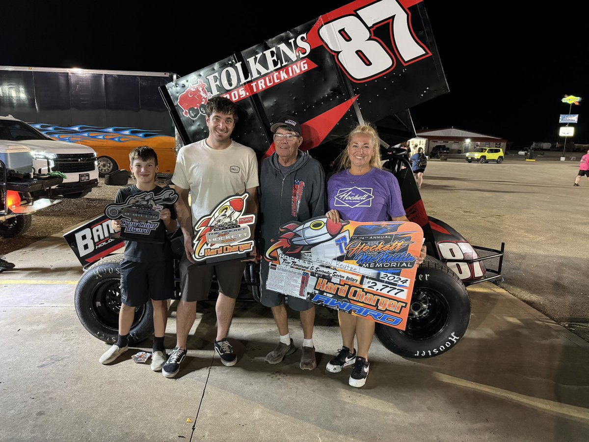 Jesse Hockett Racing π (@jessehockettrac) on Twitter photo Congratulations to the Hockett Hard ChargerπMcMillin Crew Chiefπ§winners! Taking home $2,777! Aaron Reutzel and <a href="/KyleShipley99/">Kyle Shipley</a> <a href="/BaughmanReutzel/">Baughman Reutzel Motorsports</a> Congratulations to the Hockett Hard ChargerπMcMillin Crew Chiefπ§winners! Taking home $2,777! Aaron Reutzel and <a href="/KyleShipley99/">Kyle Shipley</a> <a href="/BaughmanReutzel/">Baughman Reutzel Motorsports</a>
