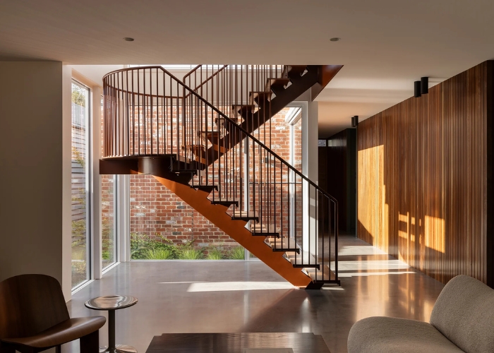 Slim Treads Contemporary Staircase by S&amp;A Stairs (SEE: zurl.co/RHAk ) #Design #Stairs #Architecture #Homes @S&amp;A Stairs