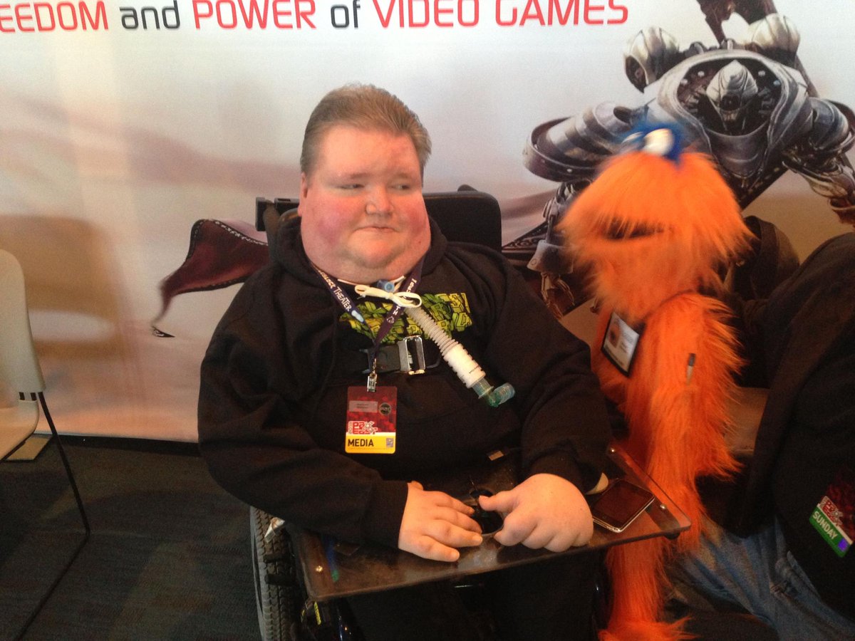 stevenspohn's tweet image. Hi Internet,

My name is Steve and my terminal disability should have ended me in my first years of life. But somehow, I'm celebrating 44 today. I've done what I could with the cards that were dealt to me: being in a power wheelchair on a ventilator and barely able to move,…