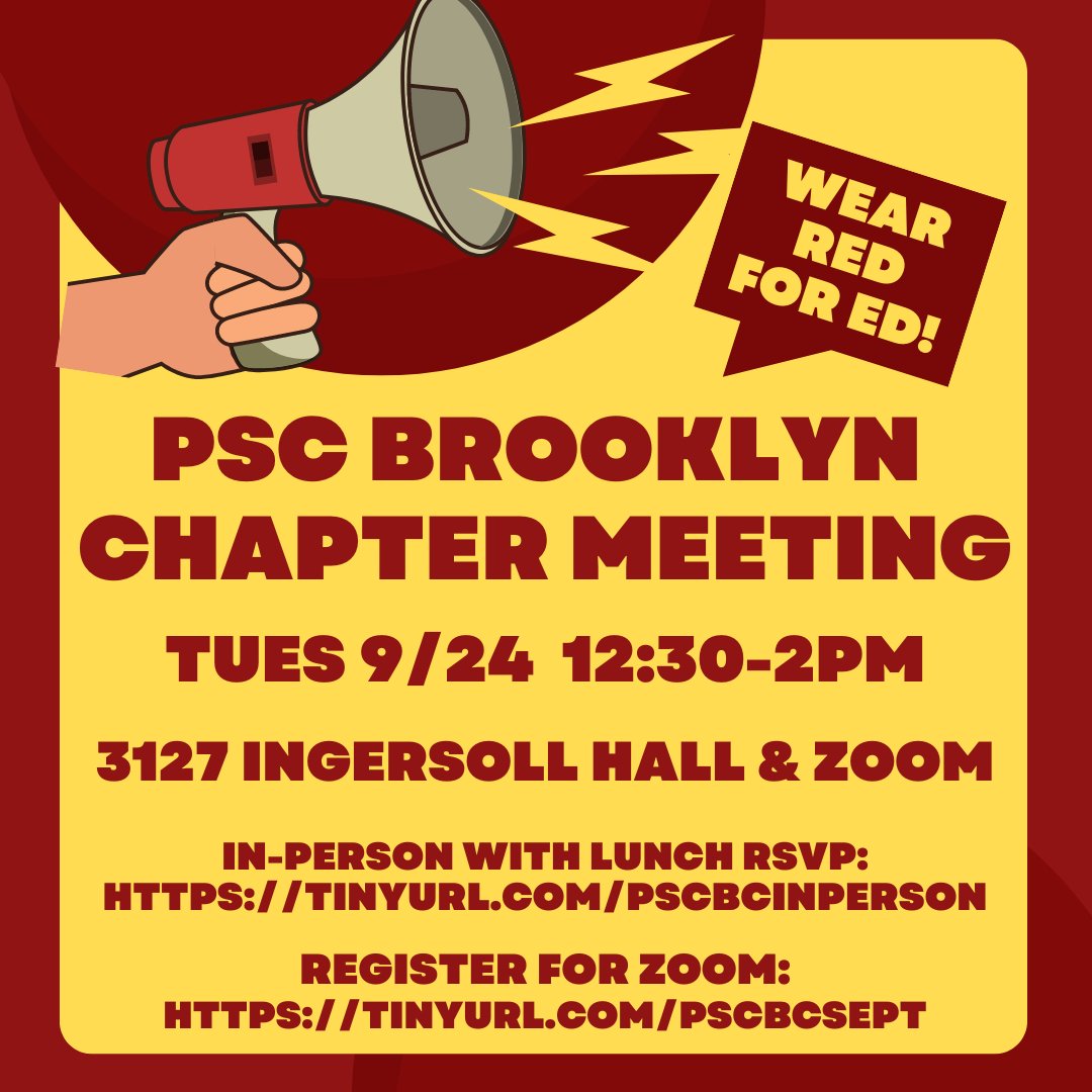 Join us for our first PSC BC Chapter meeting of the year! 
In person with LUNCH, rsvp here: tinyurl.com/PSCBCinPerson  
For zoom: tinyurl.com/PSCBCSept