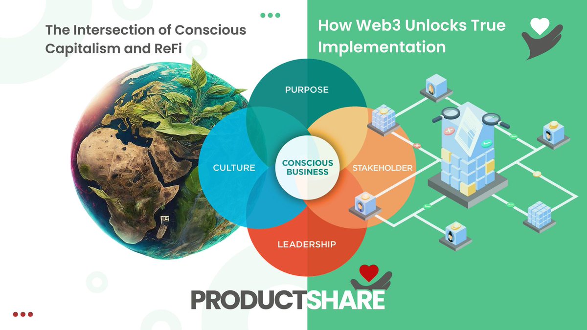 iPRODUCTSHARE's tweet image. Can Web3 unlock true Conscious Capitalism? By decentralizing governance and focusing on stakeholder inclusion, blockchain offers a new path for ethical and sustainable business models. 🌍 Check our new article on Paragraph! myps.link/article-2024-0…