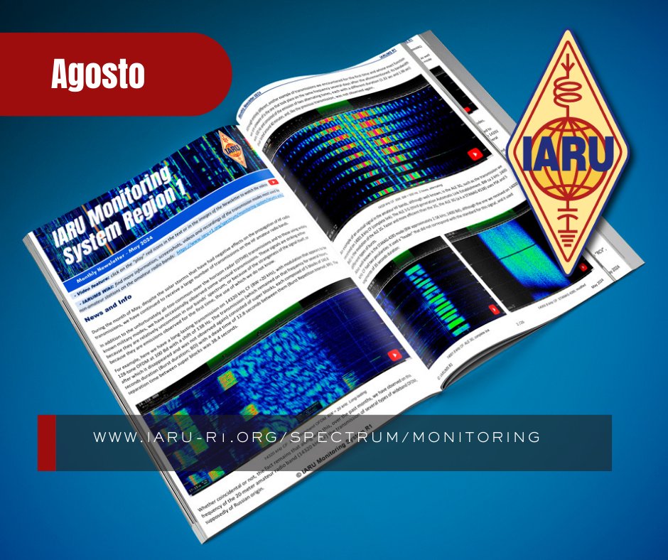 IARUMS URE (@iarumsure) on Twitter photo El informe mensual de Agosto del <a href="/IARU_R1/">IARU Region 1</a> Monitoring System está disponible para lectura y descarga.
Información y vídeos sobre transmisiones no amateur en bandas de #radioaficionados
#IARUMS #hamradio <a href="/ure_es/">Unión de Radioaficionados Españoles</a>
iaru-r1.org/wp-content/upl… El informe mensual de Agosto del <a href="/IARU_R1/">IARU Region 1</a> Monitoring System está disponible para lectura y descarga.
Información y vídeos sobre transmisiones no amateur en bandas de #radioaficionados
#IARUMS #hamradio <a href="/ure_es/">Unión de Radioaficionados Españoles</a>
iaru-r1.org/wp-content/upl…
