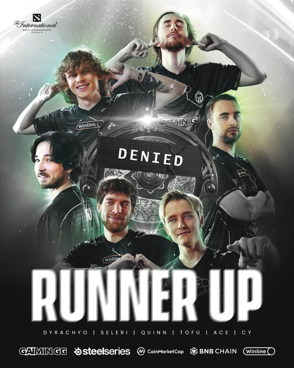 THANK YOU, DENMARK! 🇩🇰

The circus closes its curtains for us, and this one is a hard pill to swallow—we are denied the Aegis once again. However, it has been an incredible #TI13 run, and we gave our best to put on a show worthy of this beautiful crowd. We thank everyone who