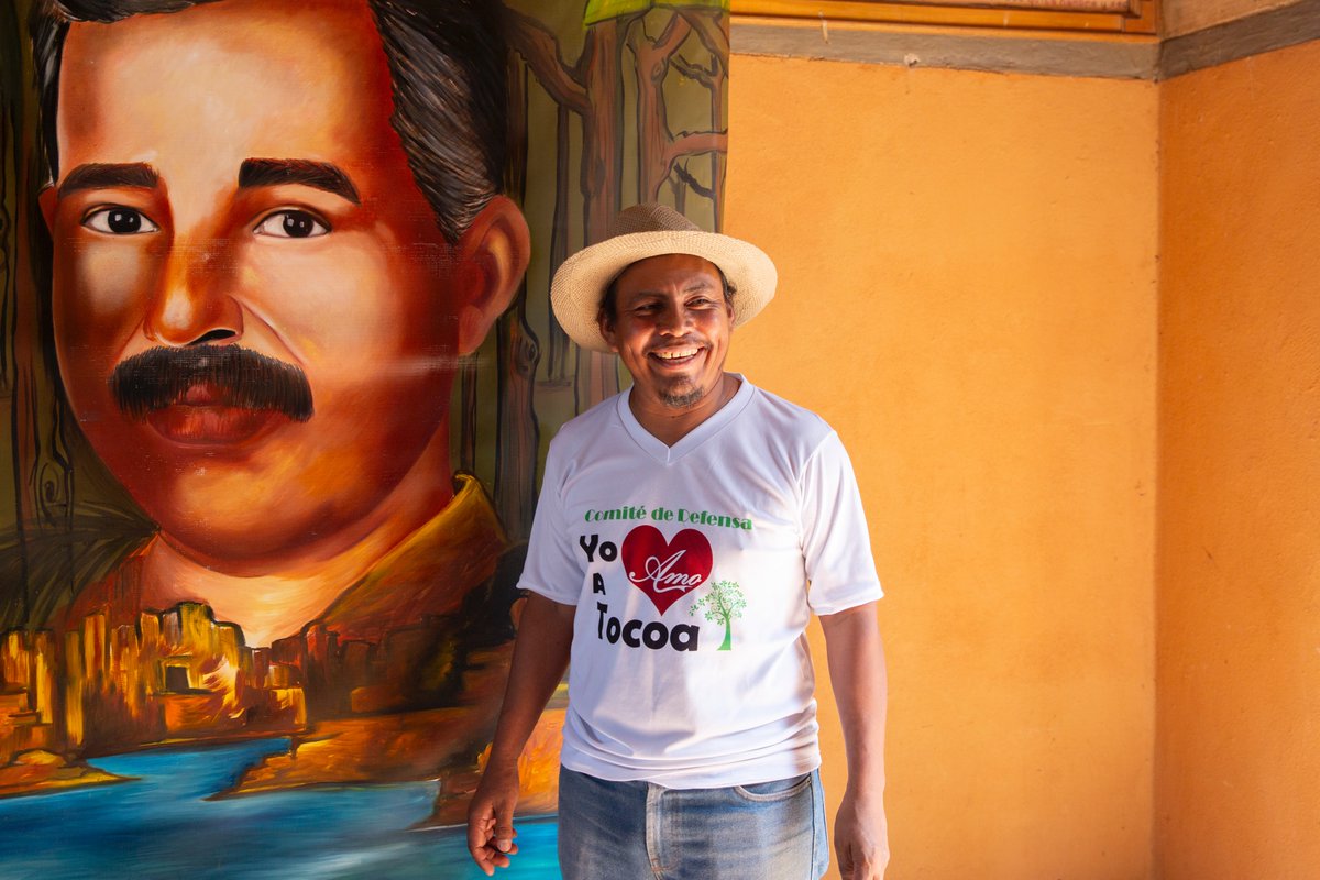 Juan López killed by gunmen in Tocoa, Colón, Honduras. This is him, in a photo I took on October 15, 2018 in Tocoa while working with PBI and other environmental defenders.Juan was a Guapinol River water protector and leader of CMDBCPT. #Honduras #Guapinol #juanlópezguapinol #PBI
