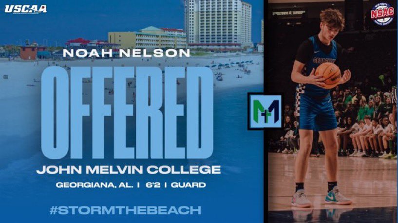 After great conversations with <a href="/CoachDoss20/">Colin Doss</a> I’m blessed to receive an offer from @JohnMelvinHoops 💙