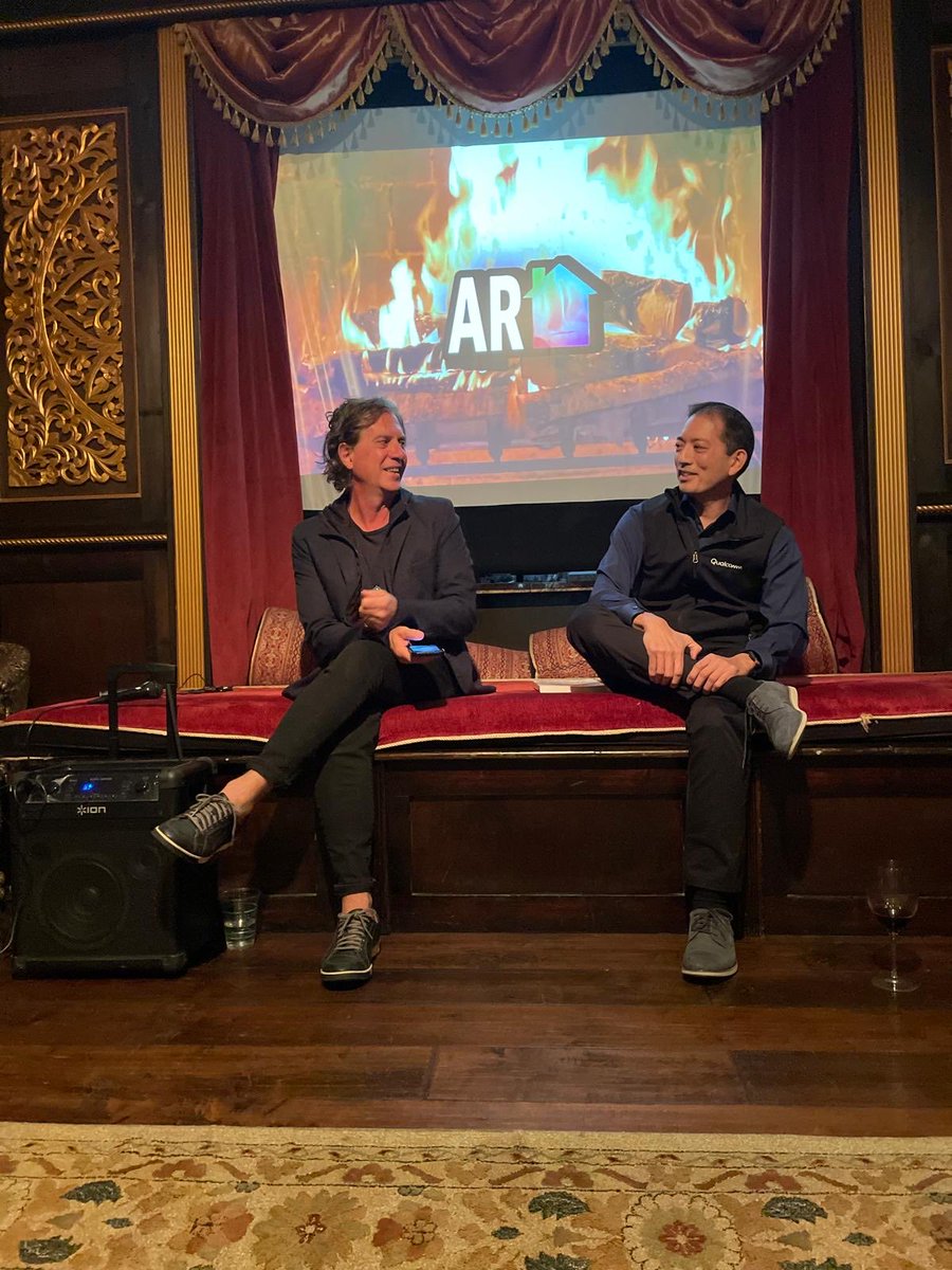 ⁦<a href="/slukas/">Steve Lukas</a>⁩ and ⁦<a href="/auradeluxe/">Tony Parisi</a>⁩ at the AR house: as we all emerge from the pandemic, these were important times. thank you all for that special community. 🙏🏾