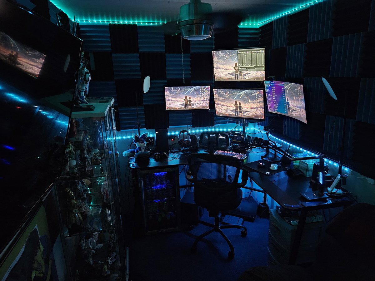 CodeEmergency's tweet image. So excited for the studio redesign! #TheFutureIsNow #streaming #twitch #pcsetup #studio #GamingVibes