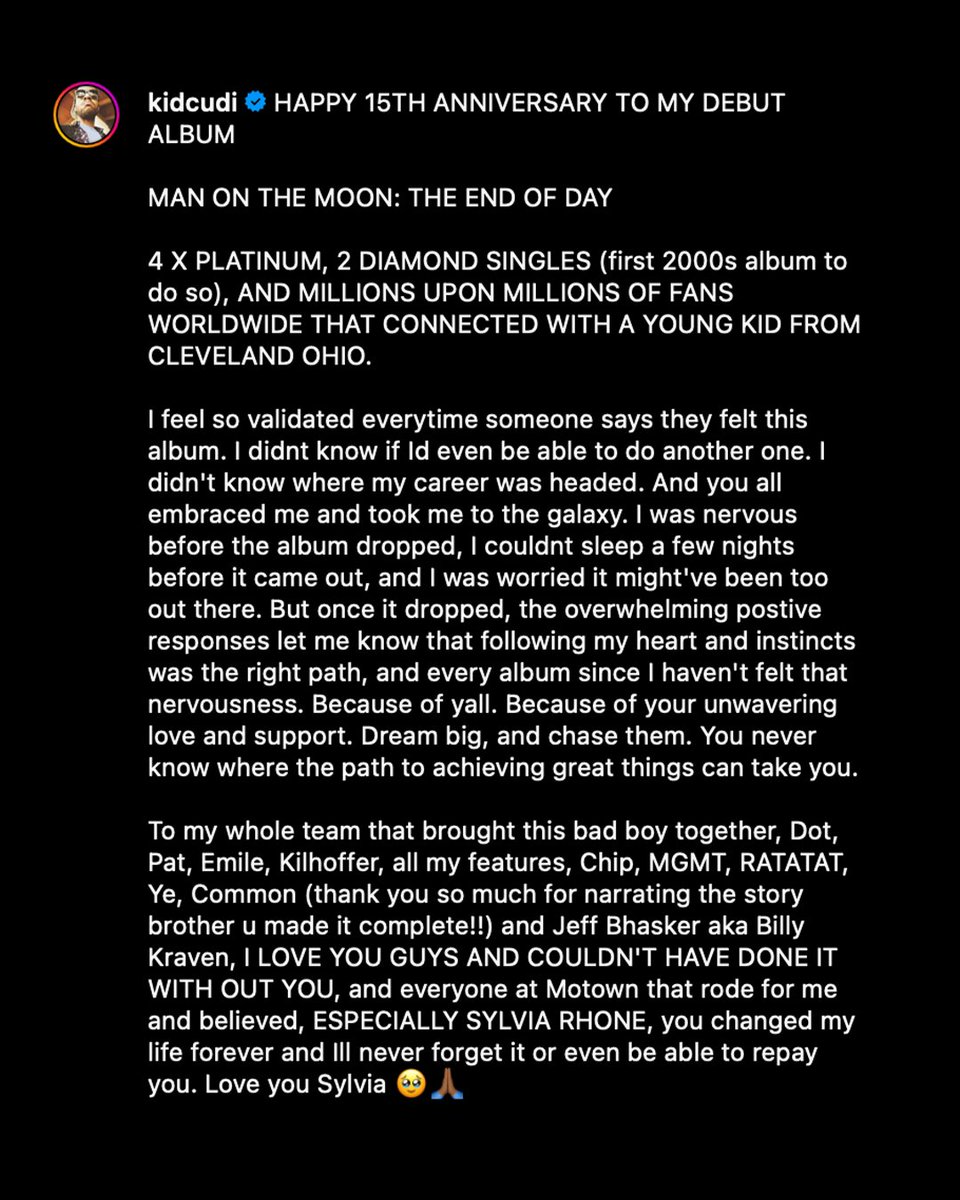 ComplexMusic's tweet photo. Kid Cudi's debut album 'Man on the Moon: The End of Day' turns 15 today 💿 https://t.co/QSwRJSSK8e