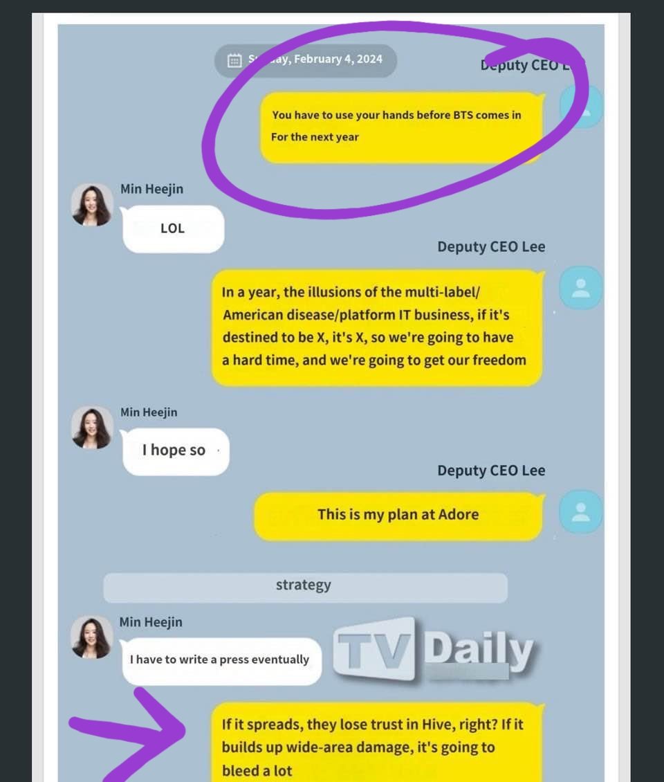 BTSn8tion's tweet photo. Last thing I'll post about this today. It was always part of their gameplan to destroy BTS and to do it through Hybe. Don't be a tool. https://t.co/dLx9qPeaKZ
