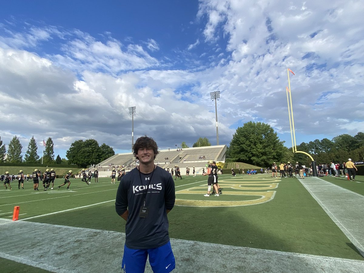 Really enjoyed getting to watch a great game <a href="/Wofford_FB/">Wofford Football</a> yesterday! Thanks <a href="/Coach_Doolittle/">Mitch Doolittle</a> and <a href="/JacobPoag/">Jacob Poag</a> for having me up! <a href="/FBCoach_Collins/">Peter Collins</a> 
<a href="/BBSfootball/">BBS Football</a> <a href="/BBSBucs/">BBS Athletics</a> <a href="/JamesWilhoit25/">James Wilhoit</a> <a href="/MedleyAaron/">Aaron Medley</a> <a href="/cfantastic0101/">Charles Fant</a> <a href="/SoCalCoyotesTN/">SoCal Coyotes (TN) Football (High School)</a> <a href="/chuck_campbell3/">Charles Campbell</a>