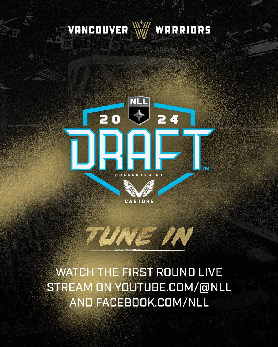 Today's the day! 🙌

The #NLLDraft is happening this afternoon starting at 4PM PT! Tune in to watch the live stream of the first round at youtube.com/@NLL and facebook.com/NLL.