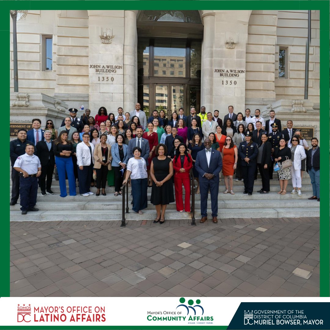 Mayor's Office on Latino Affairs (@oladcgov) on Twitter photo “Al celebrar el Mes de la Herencia Hispana, rendimos homenaje a la resiliencia y logros de los latinos que continúan impulsando DC.
Desde empresas hasta arte y cultura, el impacto de nuestras comunidades latinas está entrelazado en el tejido de nuestra ciudad.” - <a href="/MayorBowser/">Mayor Muriel Bowser</a> “Al celebrar el Mes de la Herencia Hispana, rendimos homenaje a la resiliencia y logros de los latinos que continúan impulsando DC.
Desde empresas hasta arte y cultura, el impacto de nuestras comunidades latinas está entrelazado en el tejido de nuestra ciudad.” - <a href="/MayorBowser/">Mayor Muriel Bowser</a>