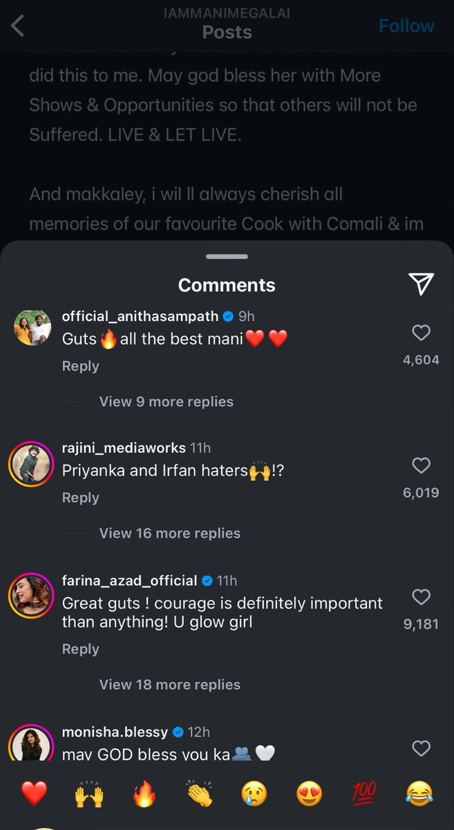 BoazChristVoice's tweet photo. List of Anchors didn't get a chance to host a show in #Vijaytv due to #PriyankaDeshpande Dominance

Manimegalai 
Anitha sampath
Farina 
Nakshatra
Jacqueline
Sangeetha
Pavithra 

#Manimegalai #CWC #CookuWithComali #CWC5 #CookwithComali5 #Priyanka https://t.co/Omc5NTs1dz