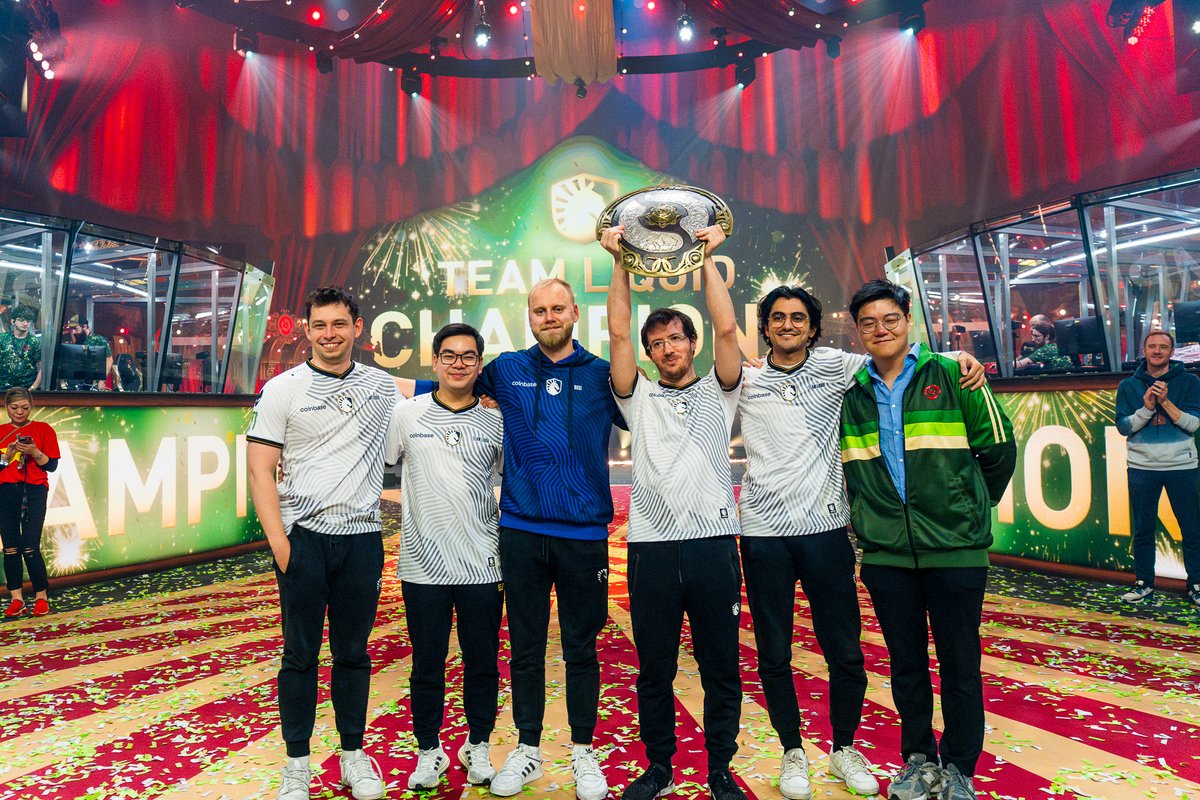 Team Liquid dominated Gaimin Gladiators in the Grand Final, 3-0, becoming the third team in history to lift the Aegis of Champions for a second time. #Dota2 #TI13