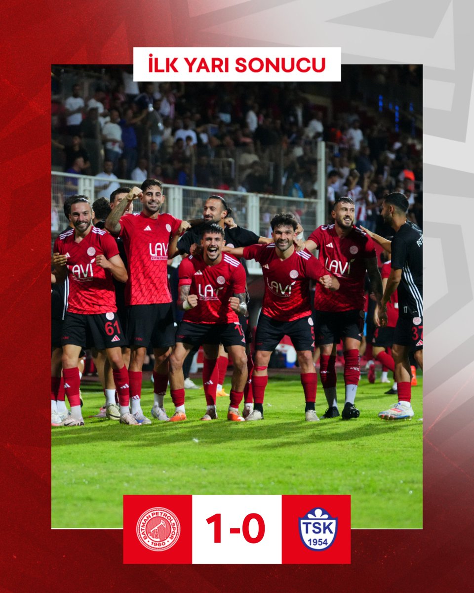 İlk yarı sonucu: Batman Petrolspor 1-0 Tuzlaspor