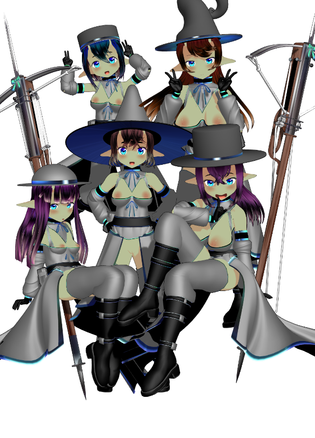 「「ゴブマジガールズの戦法」3苦手な相手は、クロスボウなどが効かない重装甲の集団な」|KAKERUのイラスト