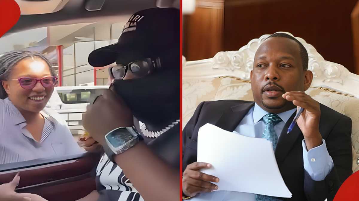 IntelligentCash's tweet photo. Mike Sonko meets old classmate, gives her KSh 3k after warm catch-up: "Ni za wash wash" https://t.co/hBMGELQfJ5 https://t.co/VvROAhEH2v