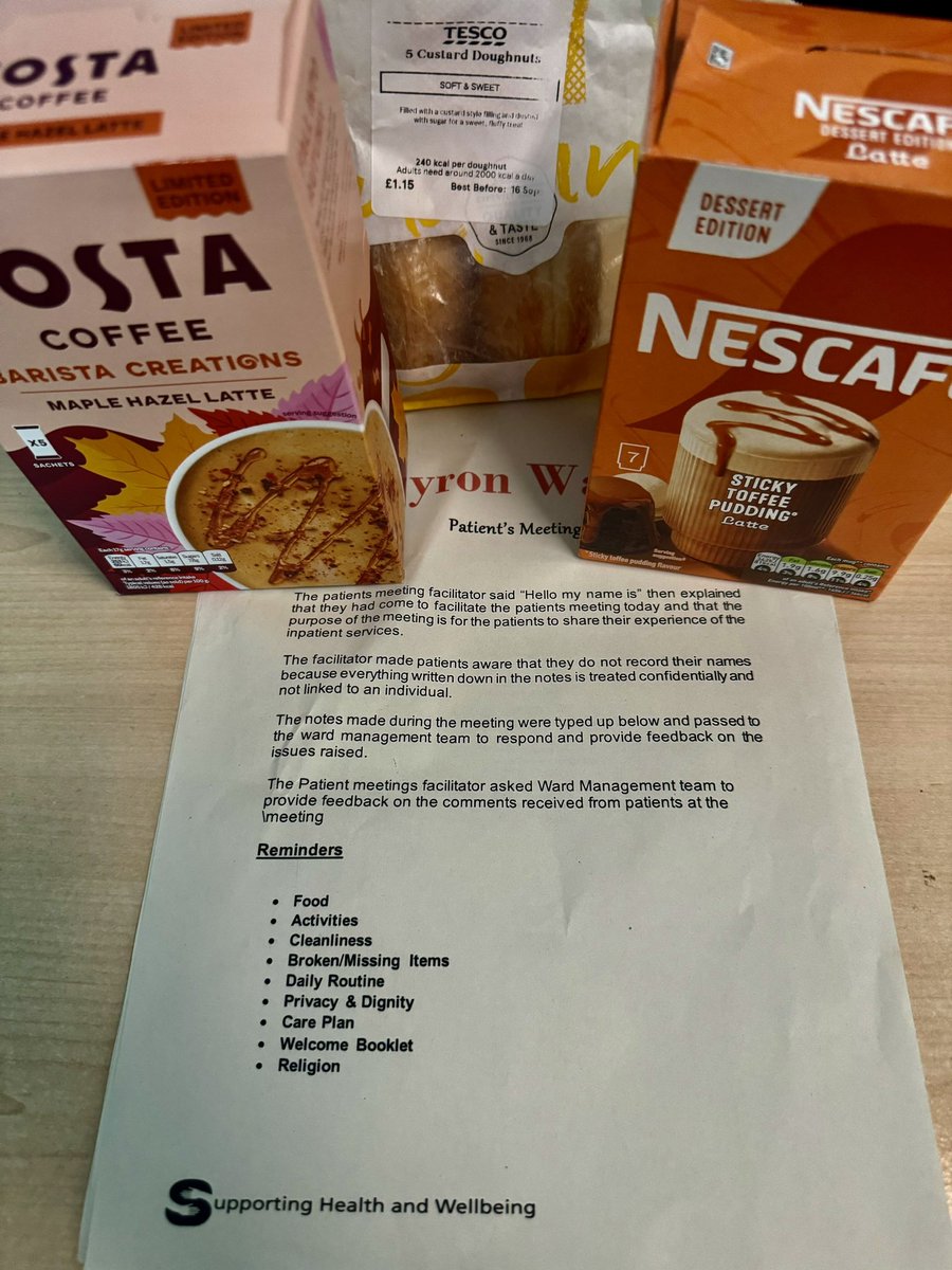 Byron Ward (@byronwardpicu) on Twitter photo We started our morning with a community meeting accompanied with some sweet treats โ๏ธ ๐ฉ and this afternoon we enjoyed some Autumnal inspired crafting ๐๐๐ซถ๐พ
<a href="/adelebarker_x/">Adele Barker</a>
<a href="/Chloeca56745391/">Chloe carter</a>
<a href="/WeAreLSCFT/">Lancashire & South Cumbria NHS Foundation Trust</a> We started our morning with a community meeting accompanied with some sweet treats โ๏ธ ๐ฉ and this afternoon we enjoyed some Autumnal inspired crafting ๐๐๐ซถ๐พ
<a href="/adelebarker_x/">Adele Barker</a>
<a href="/Chloeca56745391/">Chloe carter</a>
<a href="/WeAreLSCFT/">Lancashire & South Cumbria NHS Foundation Trust</a>