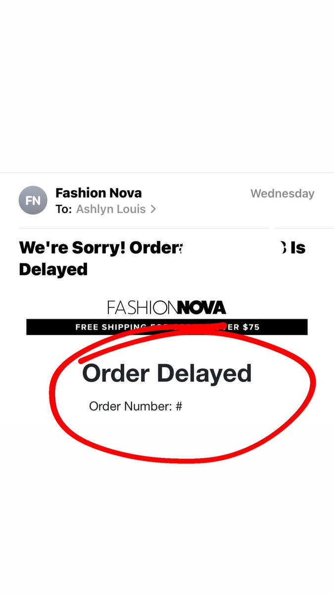 makeupbyashlynb's tweet photo. I paid £20 for ‘express’ shipping for my order to not arrive on time and lying to me saying it was delivered within the time frame. However supervisor Chen thinks I’d prefer a $15 dollar gift voucher to make up for it😂 @FashionNovaHelp are 💩 Give me back my money. AWFUL SERVICE https://t.co/0WPnInvUye