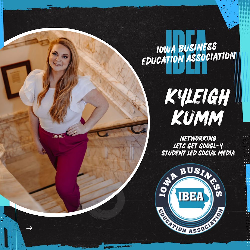 kyjo41's tweet photo. I’m excited to network with business educators in Iowa at the Iowa Business Education Association Conference, today, in Ankeny! https://t.co/DFwvKKFGTD