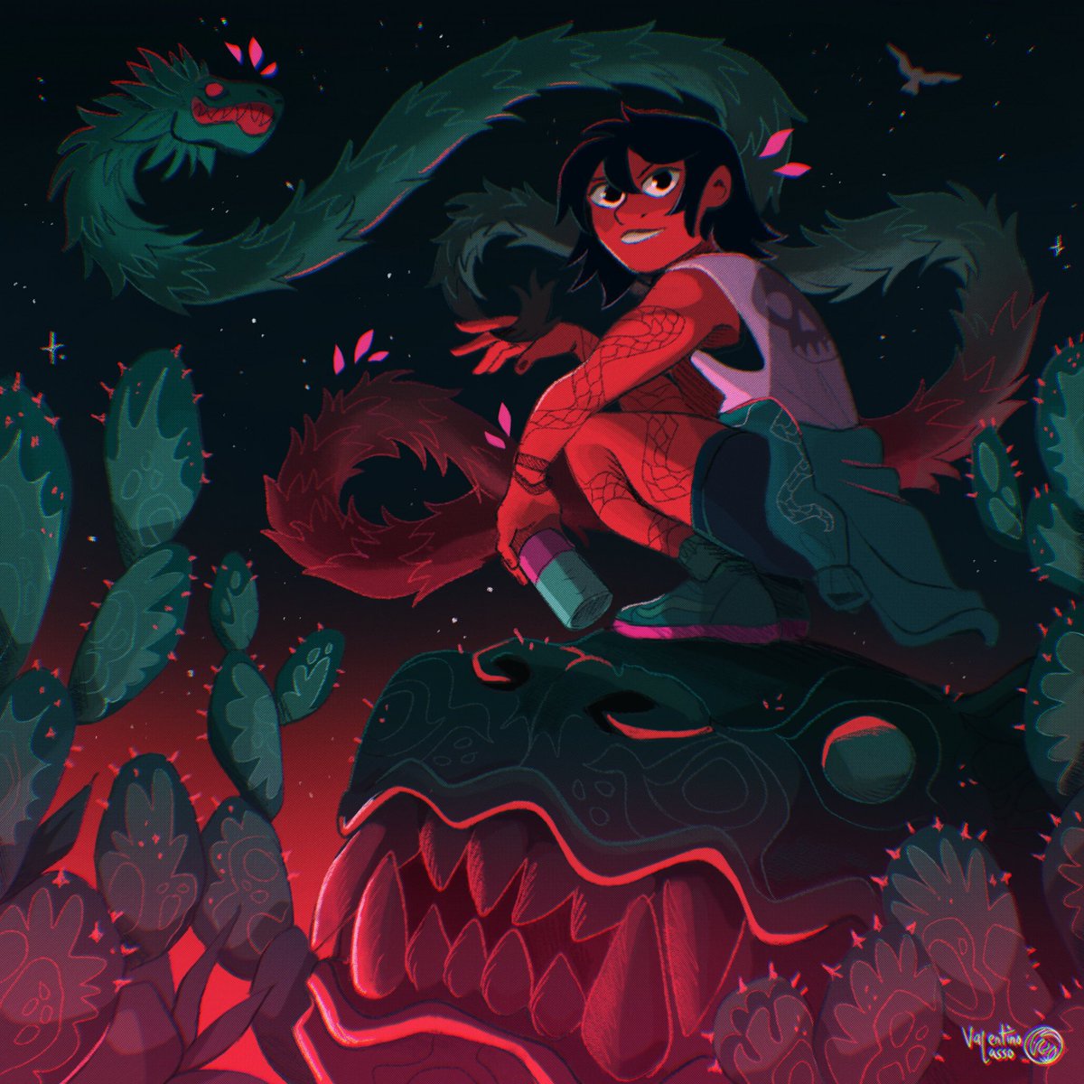 valentino_lasso's tweet image. México, the land of snakes and skulls🇲🇽🌿✨