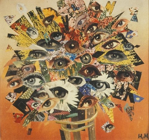 womensart1's tweet photo. Bouquet Of Eyes, 1930 
by Dada artist Hannah Höch  #WomensArt https://t.co/9QGBQMTUTC