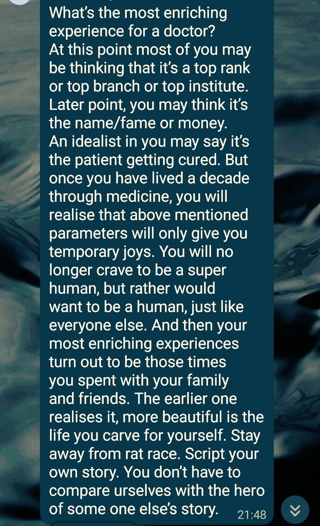 yashdoc2's tweet photo. Golden words 💫💫
#MedTwitter #neetpg2024 https://t.co/Hy8LVYoWPr