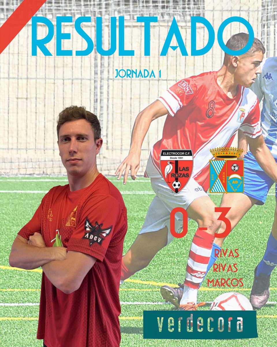 adcolmenarviejo's tweet photo. ⚪🔴⚪ | 𝗣𝗥𝗜𝗠𝗘𝗥 𝗘𝗤𝗨𝗜𝗣𝗢 
JORNADA 1

🆚 Electrocor Las Rozas

0️⃣-3️⃣

⚽⚽ Rivas
⚽ Marcos

Primer partido de liga donde se consiguen los 3 primeros puntos. Victoria muy importante para empezar bien la competición. 

#ADColmenarViejo 🔝💯
#SienteADCV 💪🔴⚪
#AupaAgrupa https://t.co/sqcMBLOEu8