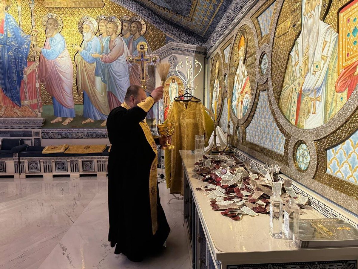 RWApodcast's tweet photo. Ratnik Tactical, Russian producer of military protective gear, now makes Space Marine "purity seals" adorned with Psalm 91, blessed by priests in the Main Cathedral of the Russian Armed Forces. Warhammer 40k is becoming more real every day... https://t.co/sQ1yDY5f01