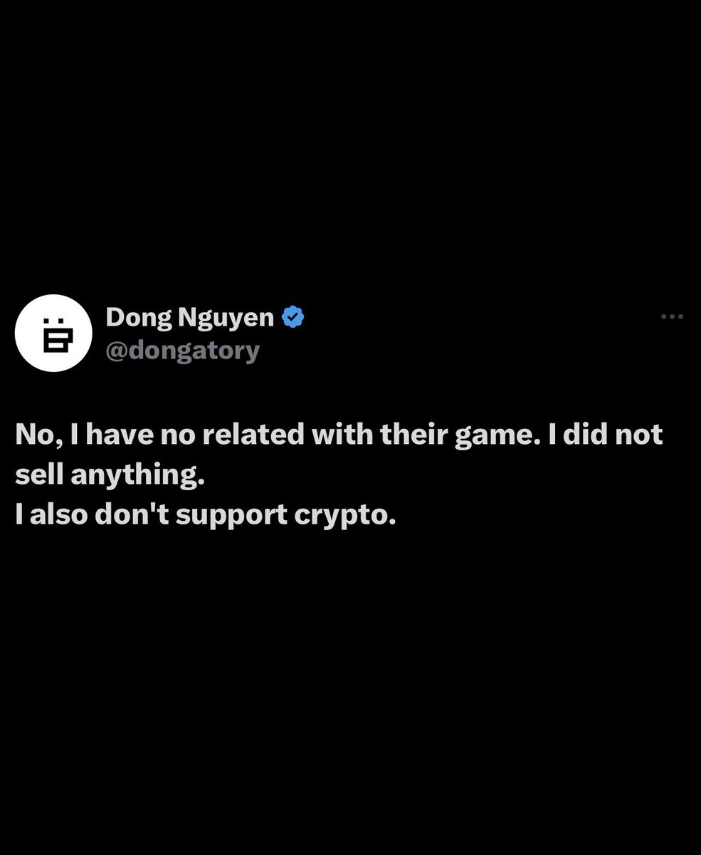 CultureCrave's tweet image. #FlappyBird creator denounces the new game

“I have no relation with their game. I did not sell anything. I also don’t support crypto”

• He never re-upped the trademark which led to it being acquired by another company

• New game is tied to Web3 — likely has microtransactions