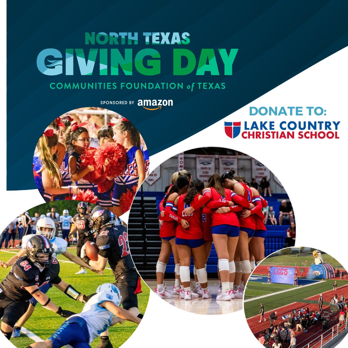 Giving is open now for North Texas Giving Day! Consider a donation to LCCS as you give to your favorite non-profits through Sept. 19! northtexasgivingday.org/organization/L… ❤️🦅💙 #lccseagles #NTxGivingDay #supportourschool #thankyou #ntxgivingday2024