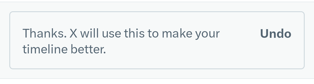 EricPuff's tweet image. Narrator voice: 
#X did not, in fact, use this to make his timeline better. #Twitter