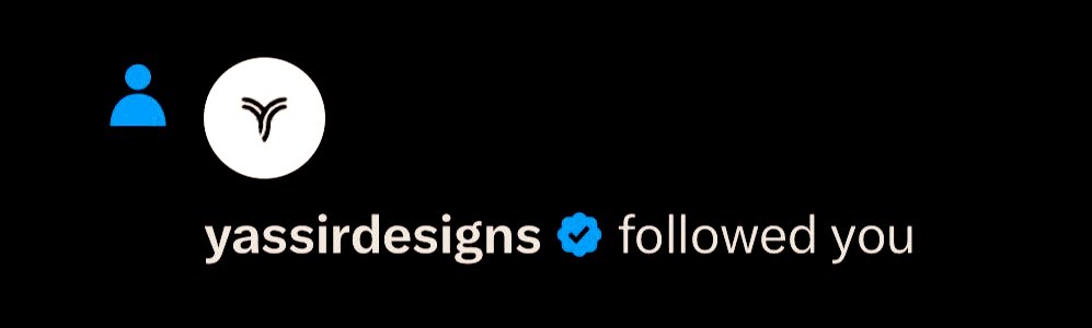 yassirdesigns's tweet image. Want to see that notification 😂 ?

I will follow everyone who leaves a comment here!