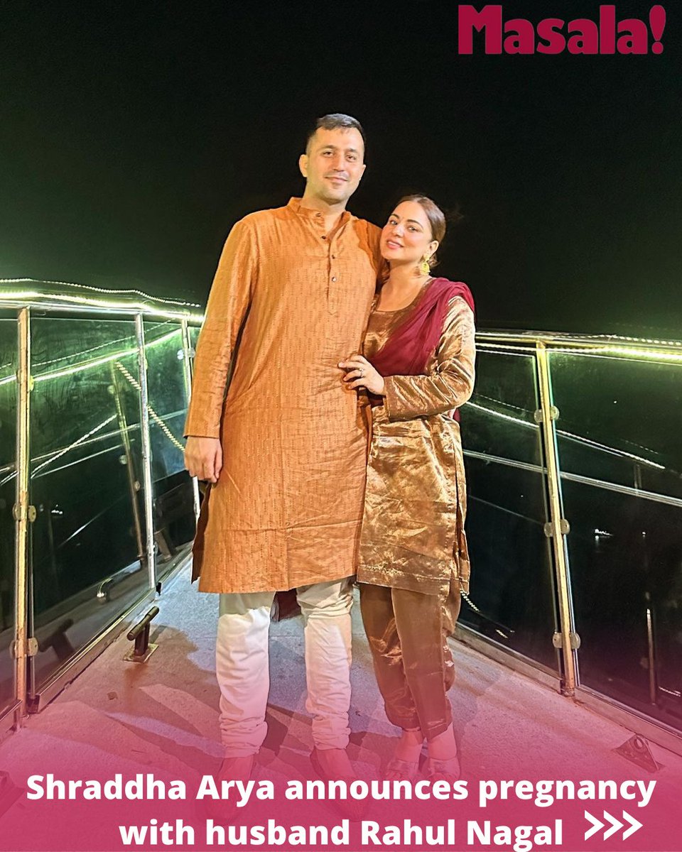 masalauae's tweet photo. Exciting times ahead! 💕 

#ShraddhaArya is all set to welcome her first child with husband Rahul Nagal. Wishing the couple all the love and happiness on this beautiful journey! 👶✨ 

#ShraddhaArya #RahulNagal https://t.co/FQch61GC0j