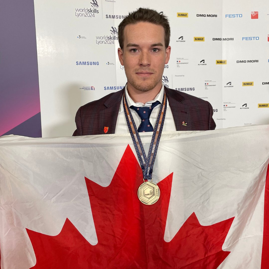 BRONZE MEDAL 🇨🇦 MÉDAILLE DE BRONZE:  
Ben Rainforth 
Welding | Soudage 
Alberta 

#WorldSkillsLyon2024