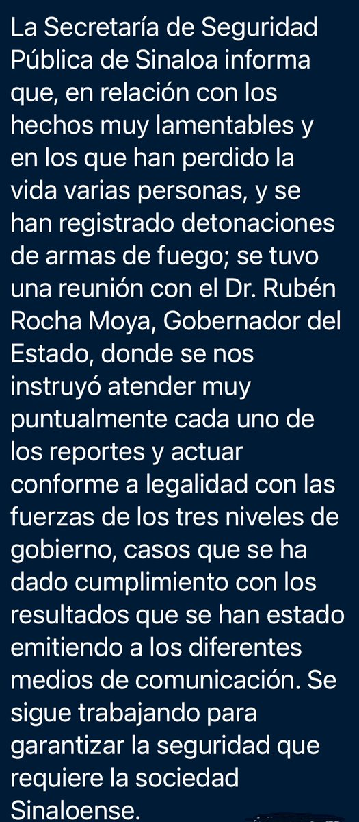 Emitimos el siguiente comunicado a la sociedad en general.