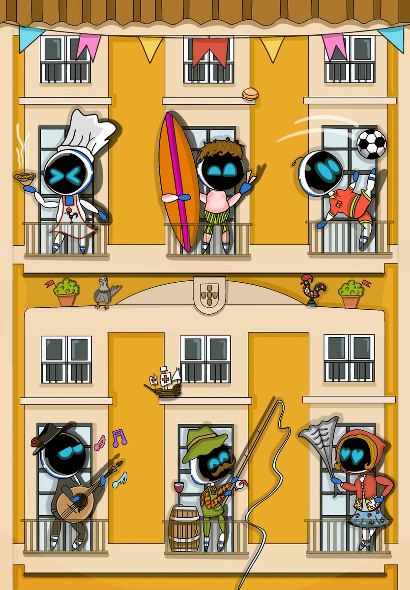 Fizz00Fizz's tweet image. Astro Bots à Portuguesa - Tradição e Diversão em Cada Varanda! 🇵🇹 #oMeuAstroBot #AstroBot #PS5 #fanart 
@PlayStationPT