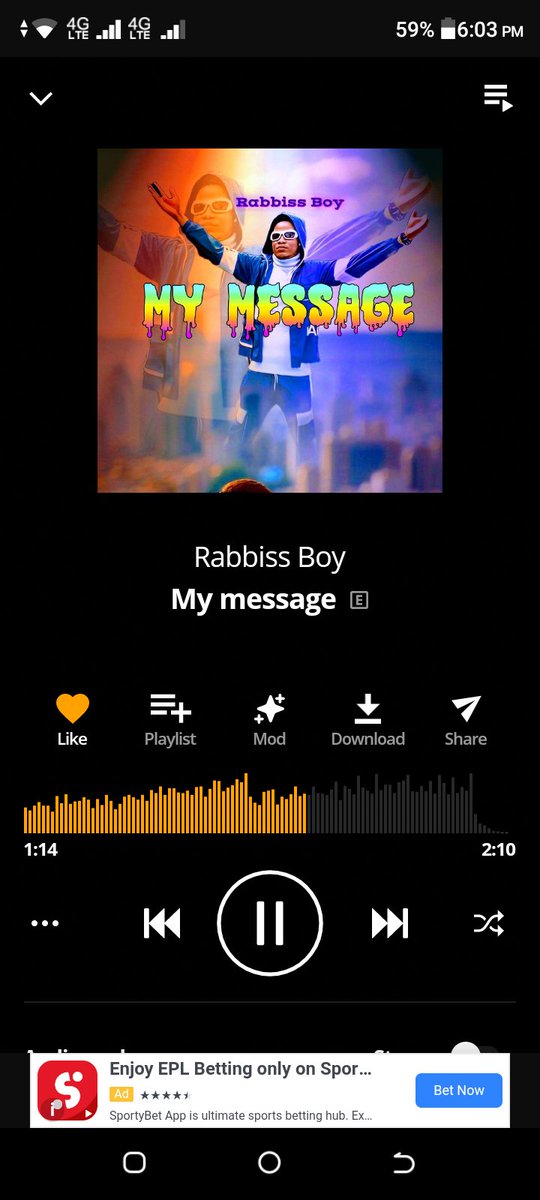 rabbissboyyy's tweet image. #mymessage 💿🎧🔥 still on audiomack and YouTube channel #rabbissboy #mymessage
