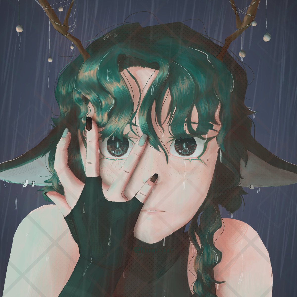 Niia_ne's tweet image. rainy day 🌧️
#ocdrawing #wacom #colorpractice #ArtistsOfTwitter