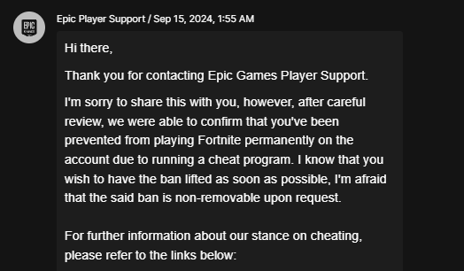 teddanfn's tweet photo. #freevispen   

just unfair he got banned for cheating when he never touched a cheat in any game. its just bs, u cant compare good aim and cheating. Its not the same

@Hogman just fix ur ac. cant lie its shit rn, everyone getting banned left and right. just fix it. 

@Vispenfn https://t.co/ZKdrtIiEwO
