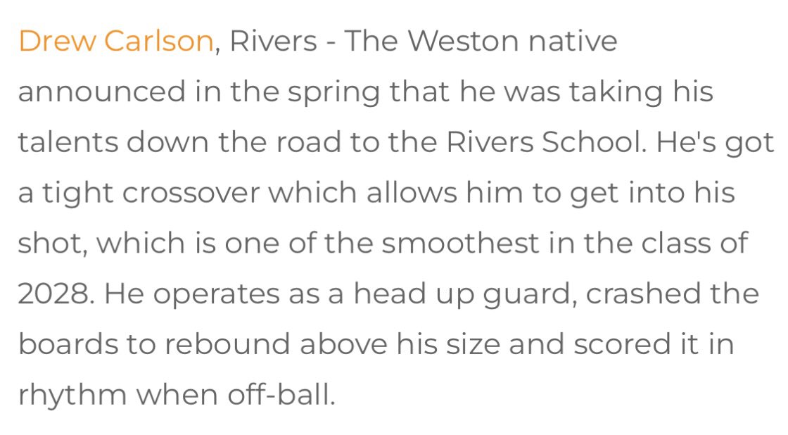 Drew Carlson ‘28 📈